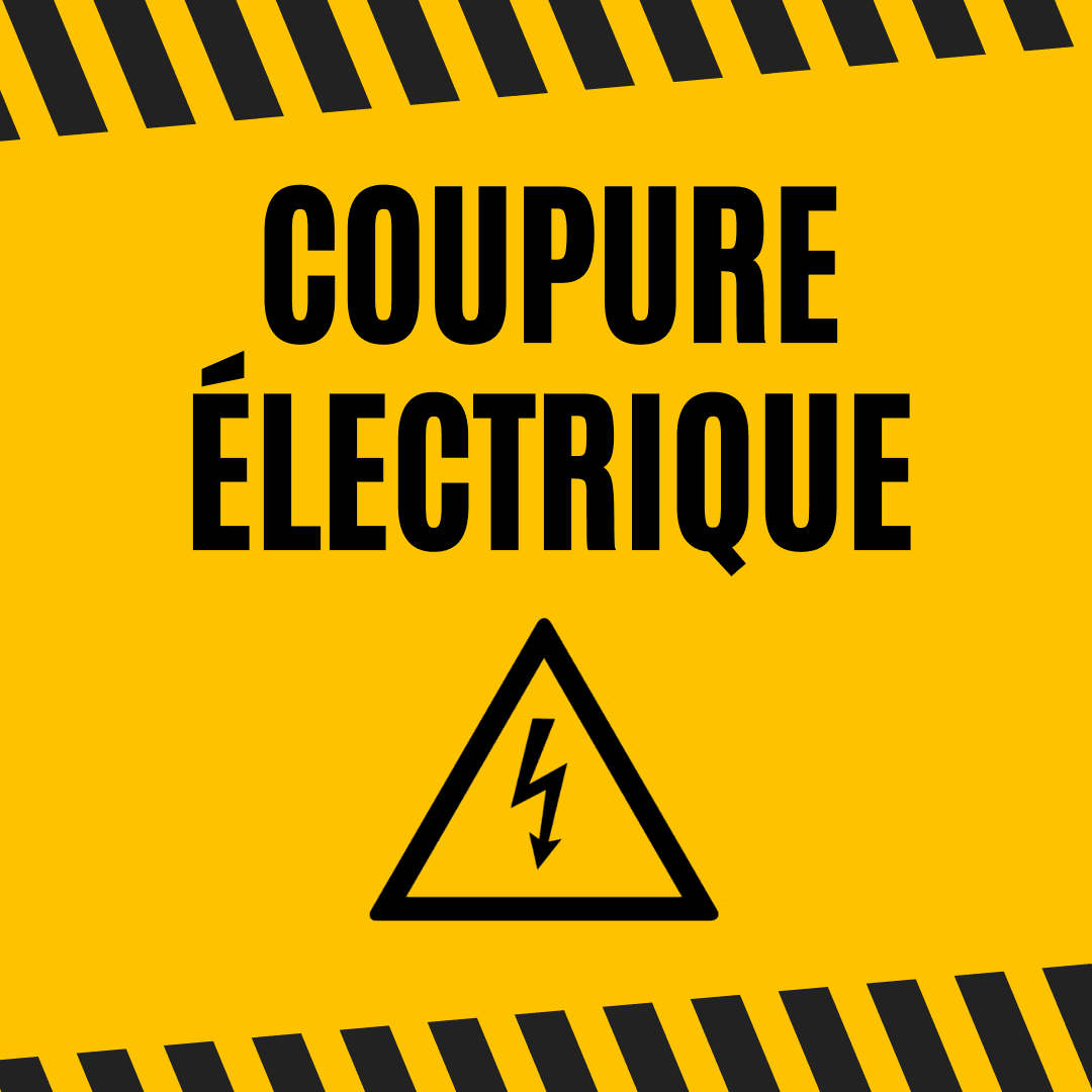 Affiche coupure electrique